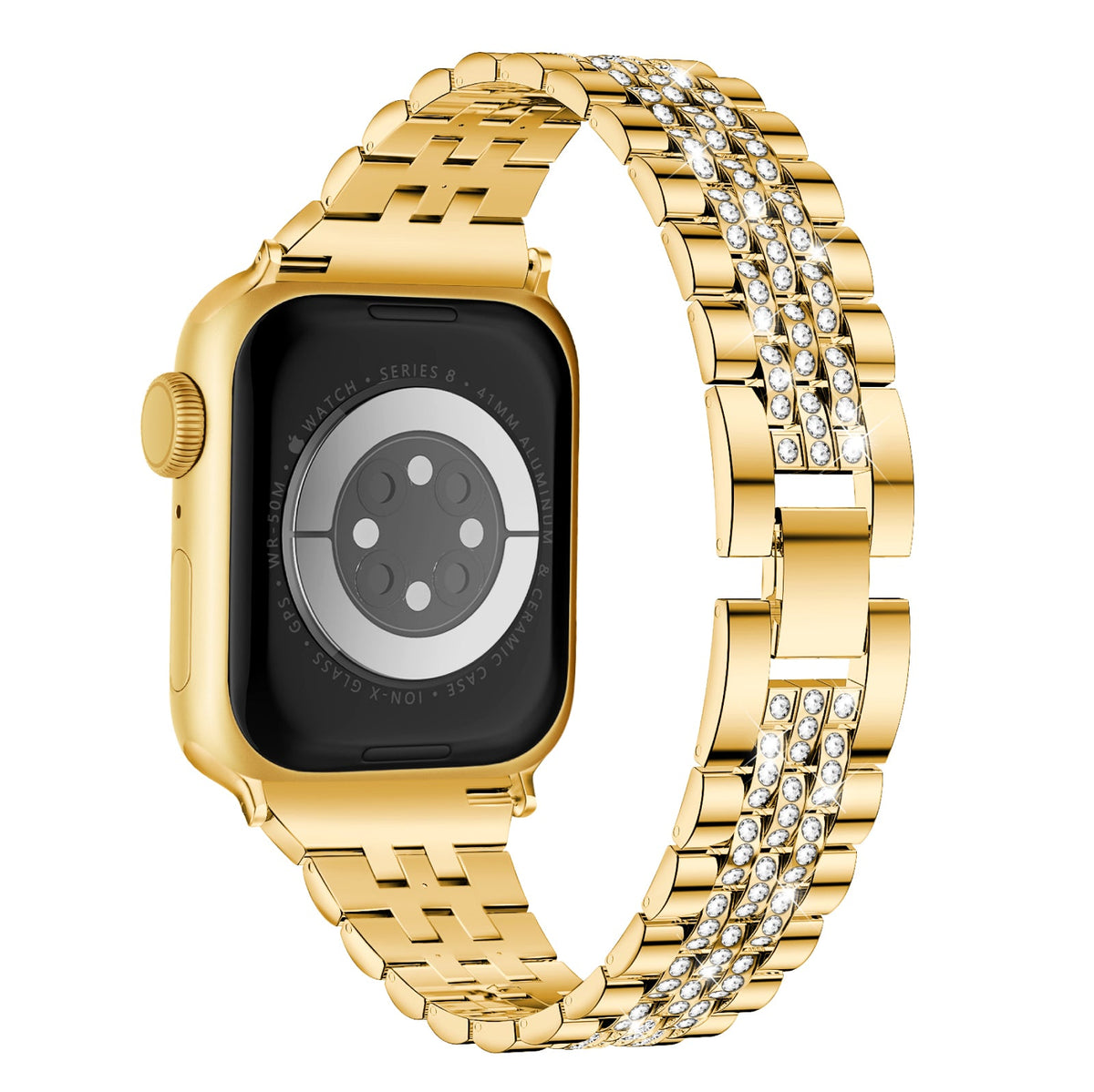 316L Stainless Steel Diamond Apple Watch Bracelet