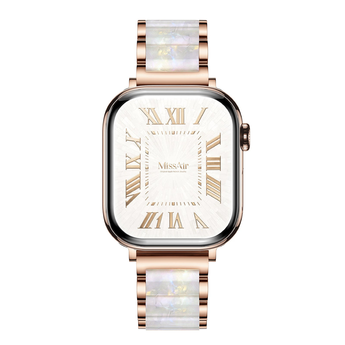 316L Stainless Steel Resin Inlay Apple Watch Bracelet – Adjustable Band