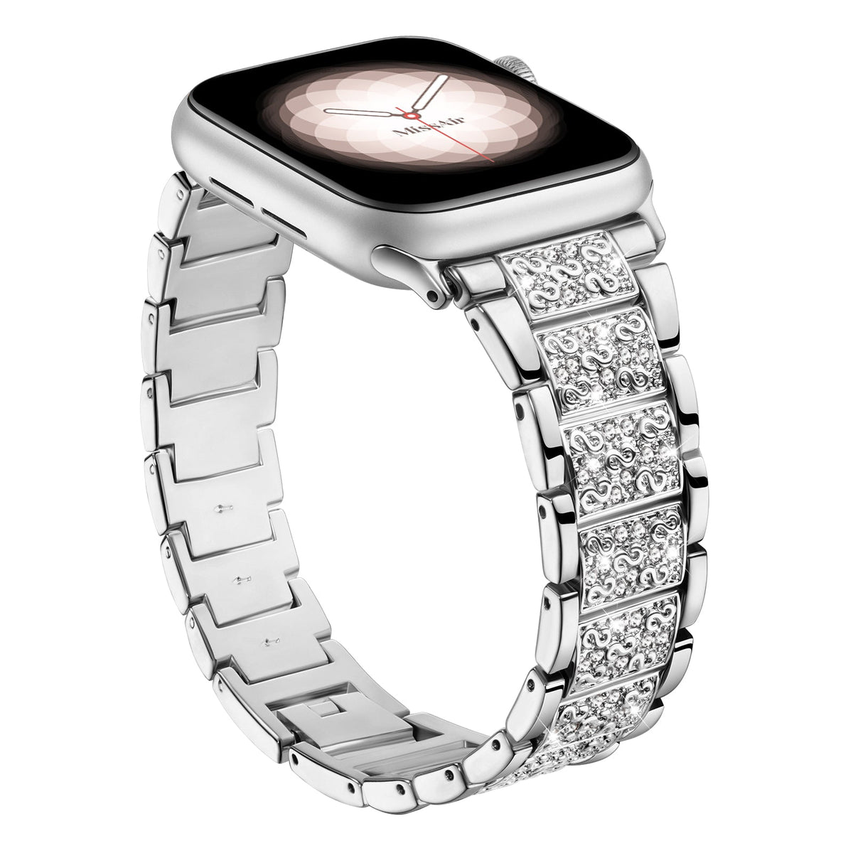 316L Stainless Steel S-Shaped Apple Watch Bracelet