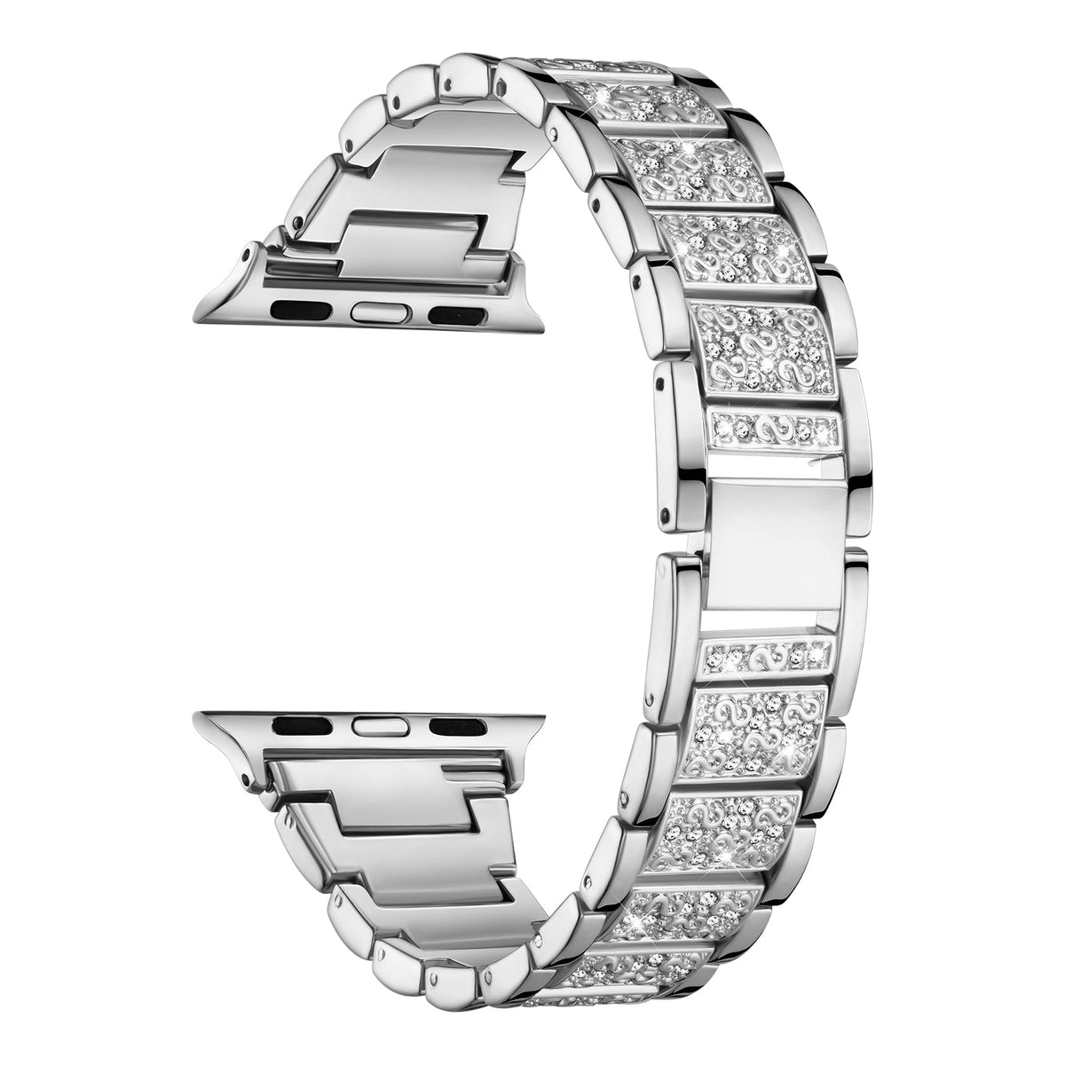 316L Stainless Steel S-Shaped Apple Watch Bracelet