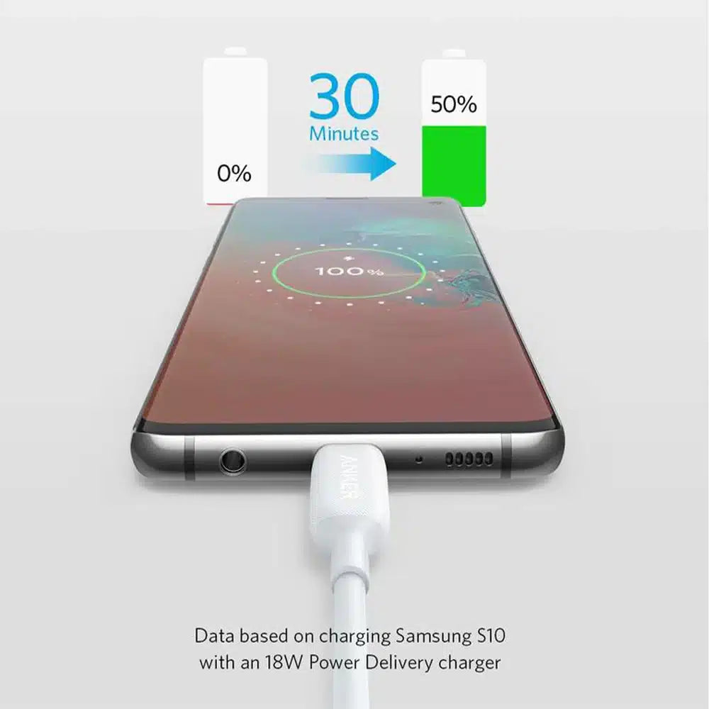 Anker PowerLine Type-C To Type-C Cable 60W Fast Charging 0.9m