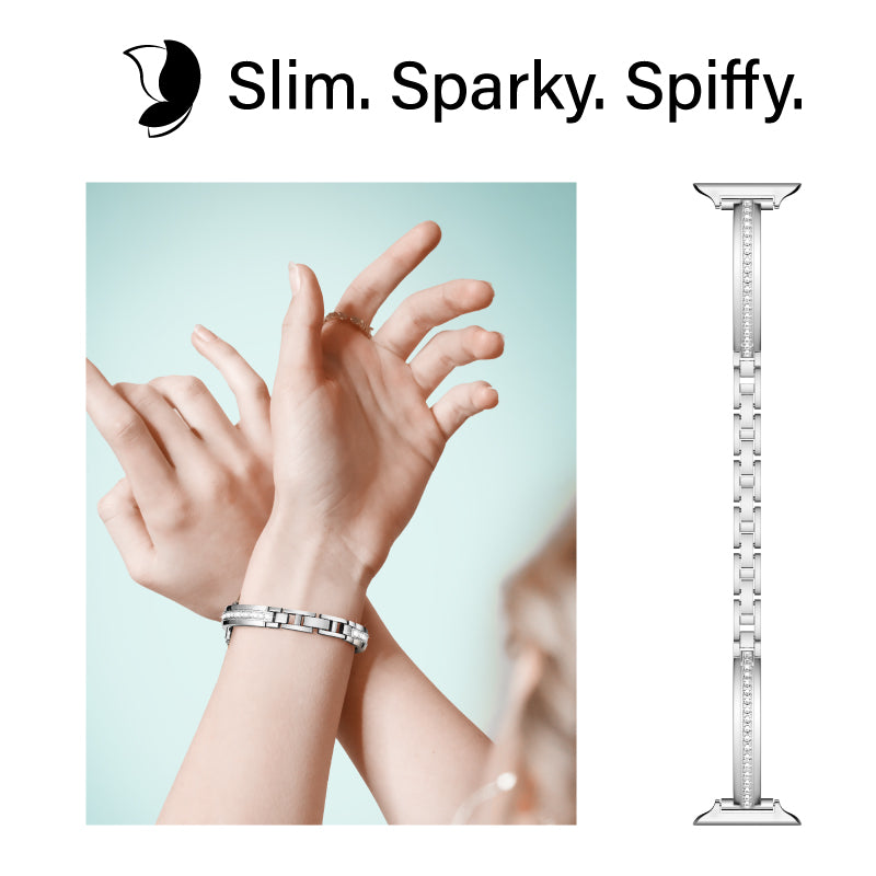 Slim Diamond Apple Watch Bracelet - 16K Gold Plated