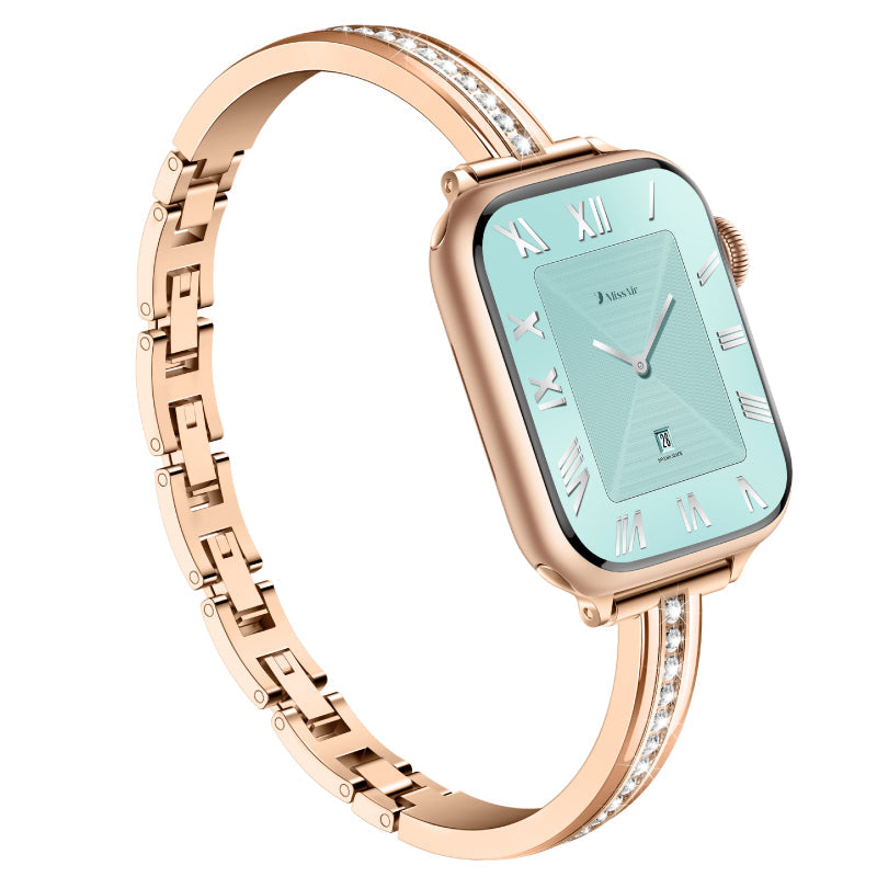 Slim Diamond Apple Watch Bracelet - 16K Gold Plated