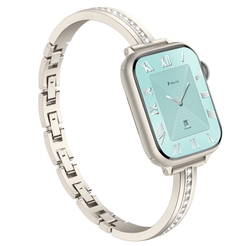 Slim Diamond Apple Watch Bracelet - 16K Gold Plated