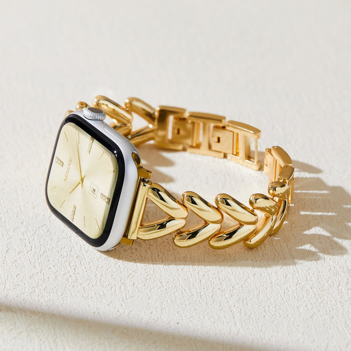 V-Line Apple Watch Bracelet - 18k Gold Plated