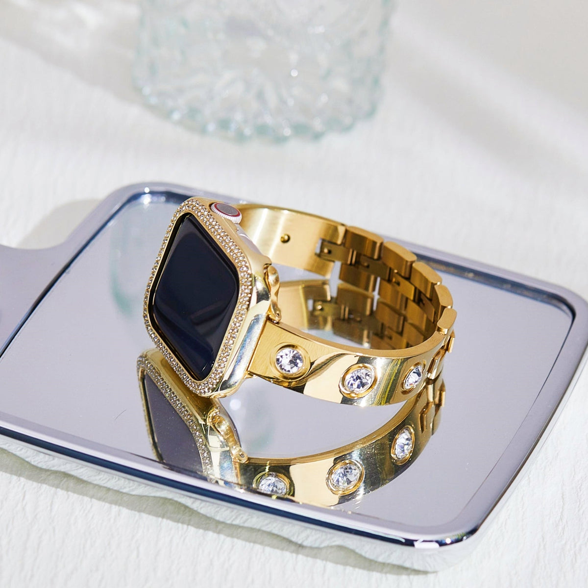 [Diamond Gold] LOVE PLUS Luxury Bracelet Band for Apple Watch