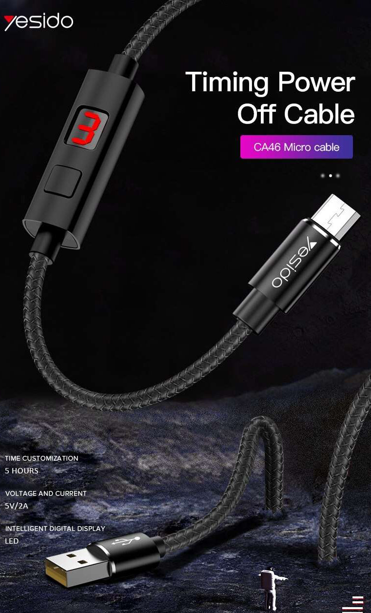 Yesido timer cable iphone