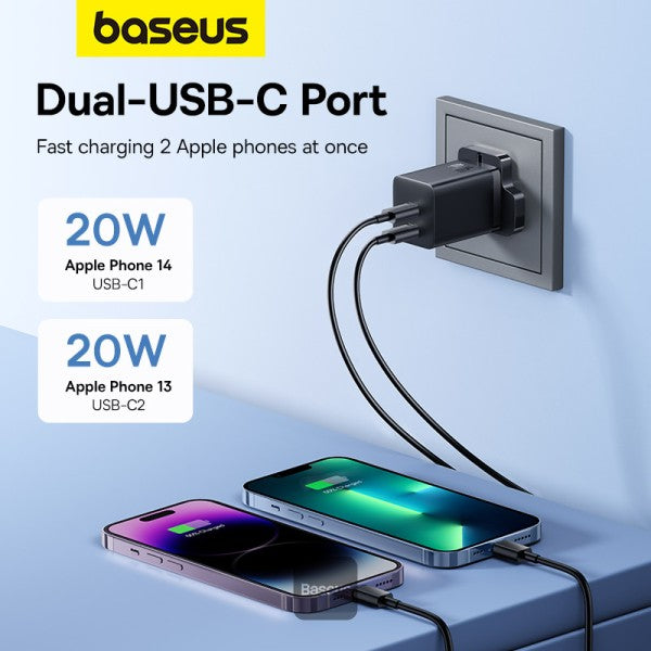 Baseus PD 40W Dual Type C Fast Charger