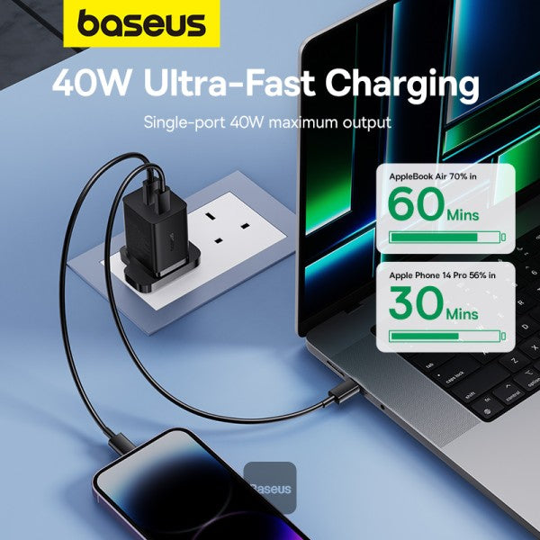 Baseus PD 40W Dual Type C Fast Charger