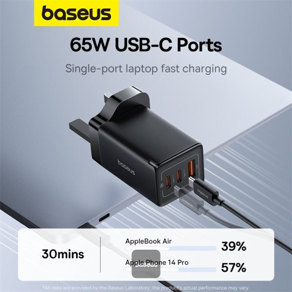 Baseus GaN5 Pro 65W 3 Port Fast Charger