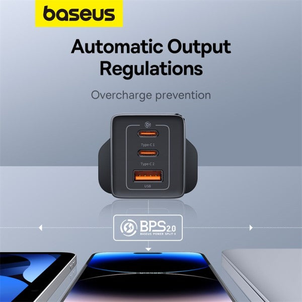 Baseus GaN5 Pro 65W 3 Port Fast Charger