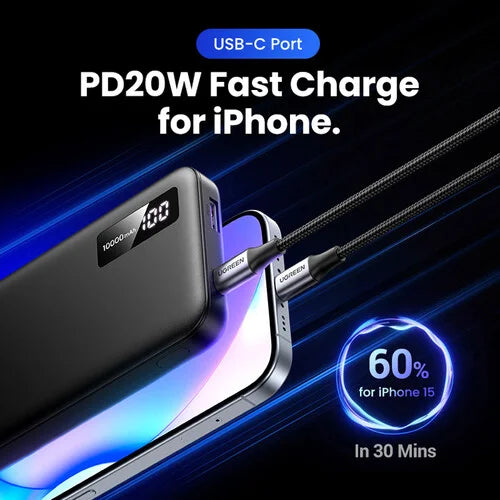 UGREEN 25742 PB311 20W 10000mAh Two-Way Fast Charging Power Bank