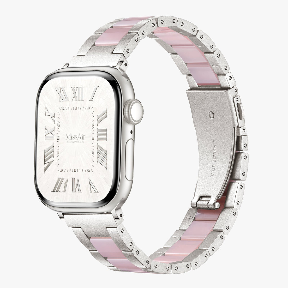 316L Stainless Steel Resin Inlay Apple Watch Bracelet – Adjustable Band