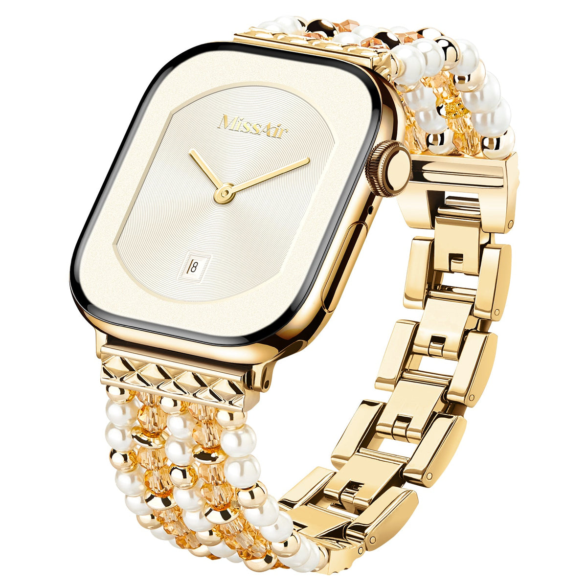 Bohemian Style Peral Beaded Apple Watch Bracelet