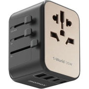 1-World Universal 5-Port Travel GaN Charger 70W