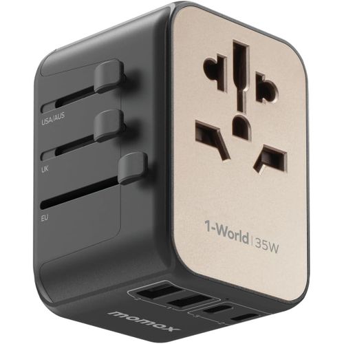1-World Universal 5-Port Travel GaN Charger 70W