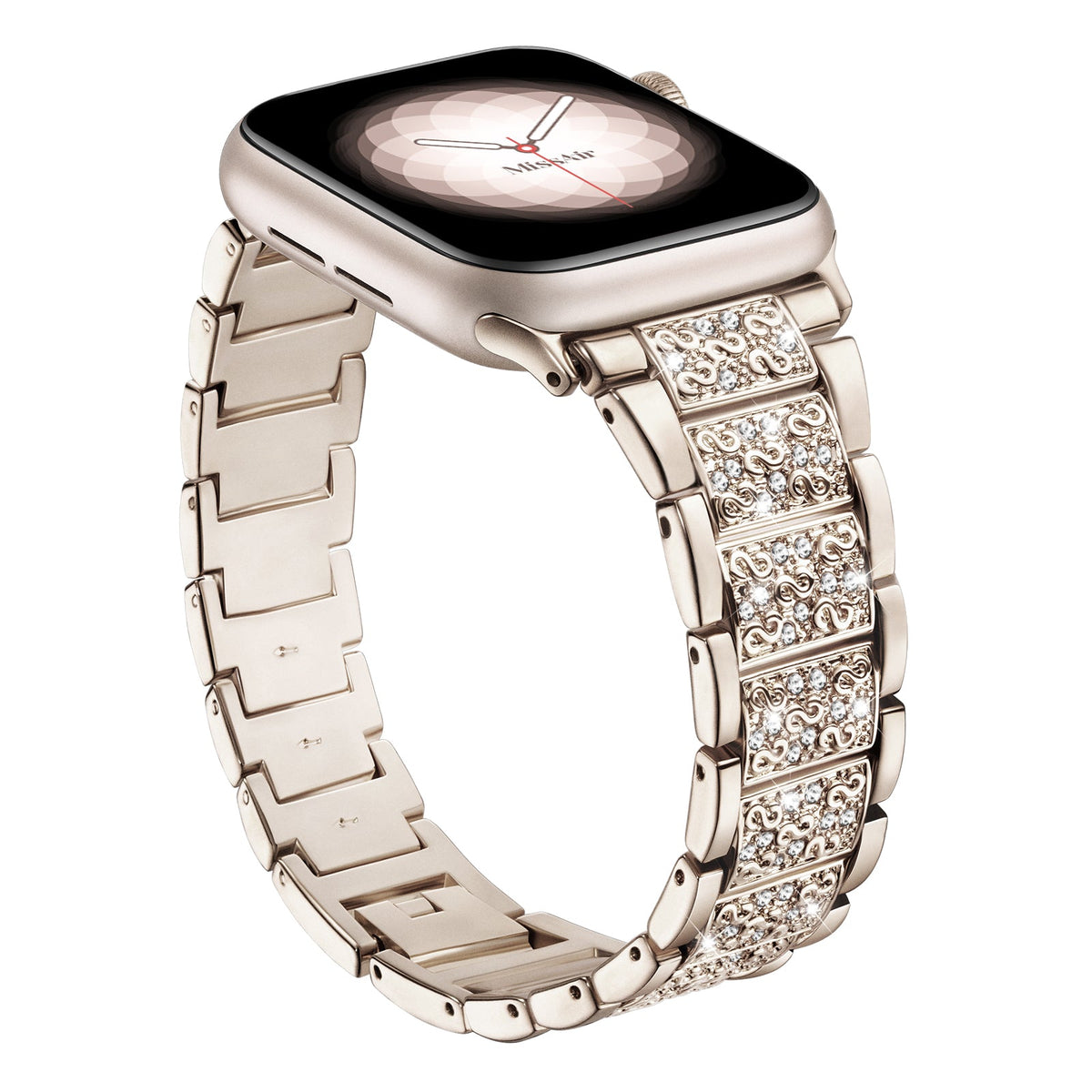 316L Stainless Steel S-Shaped Apple Watch Bracelet