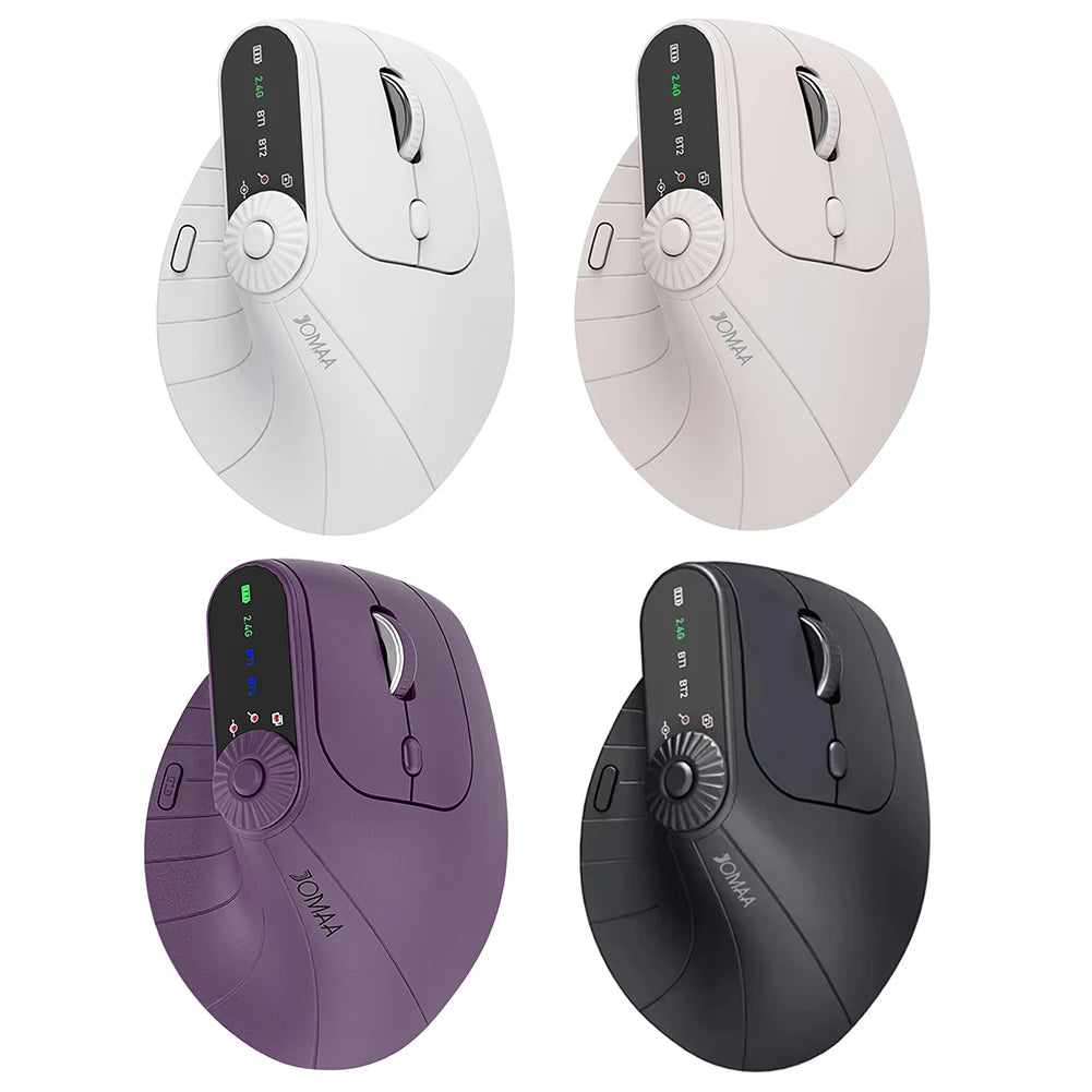 Ergonomic Vertical Mouse 2.4G BT5.1 Wireless Mouse