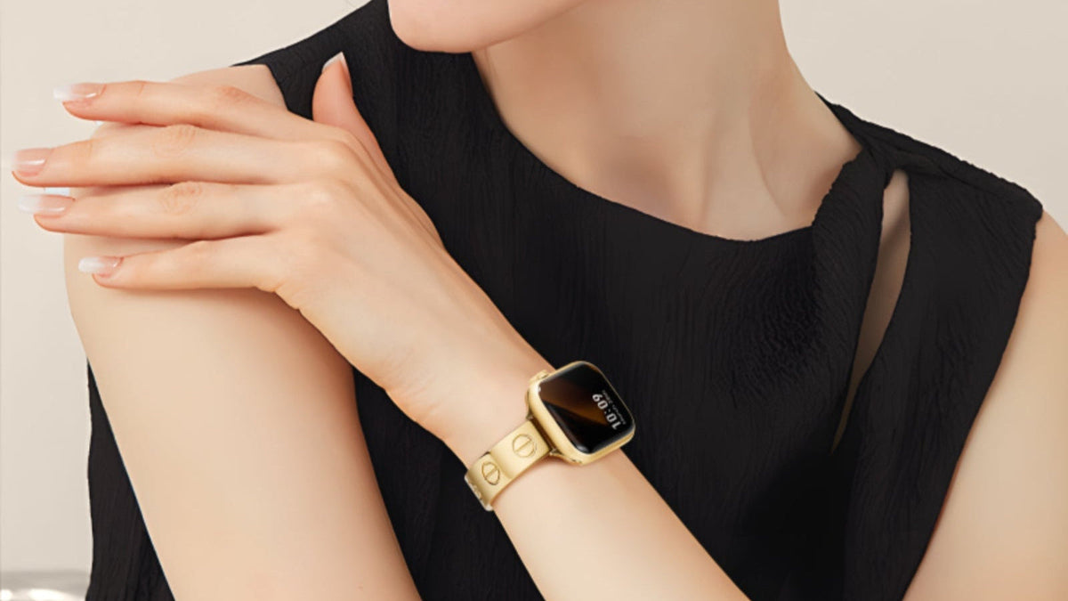 316L Stainless Steel LOVE CLASSIC Apple Watch Bracelet - 18k Gold Plated