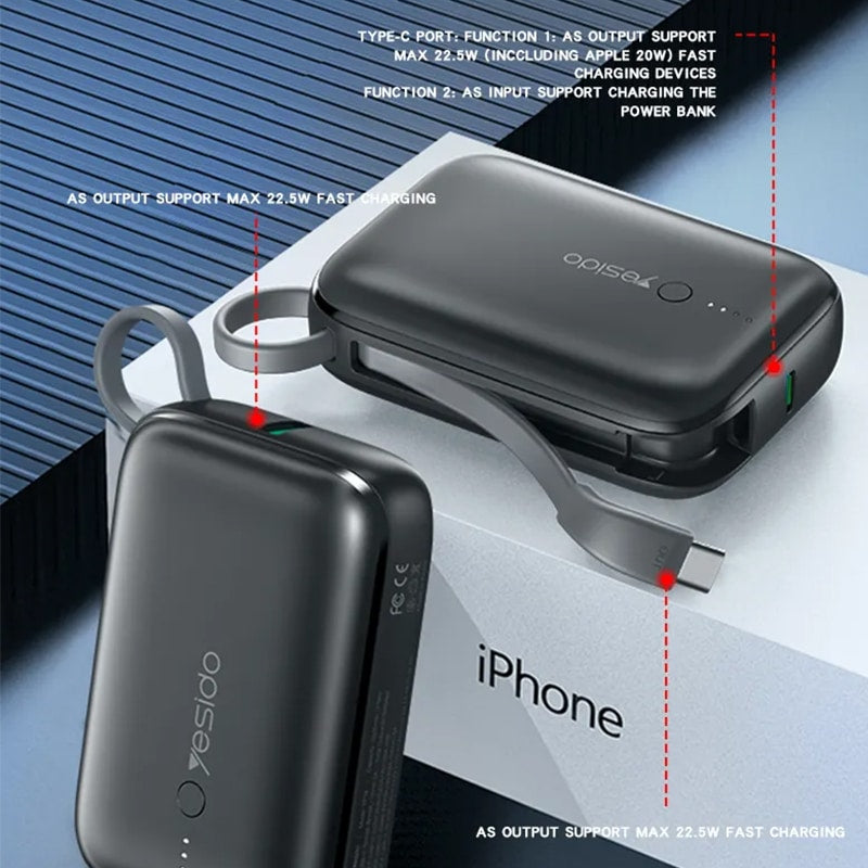 yesido mini powerbank 10000 mamh