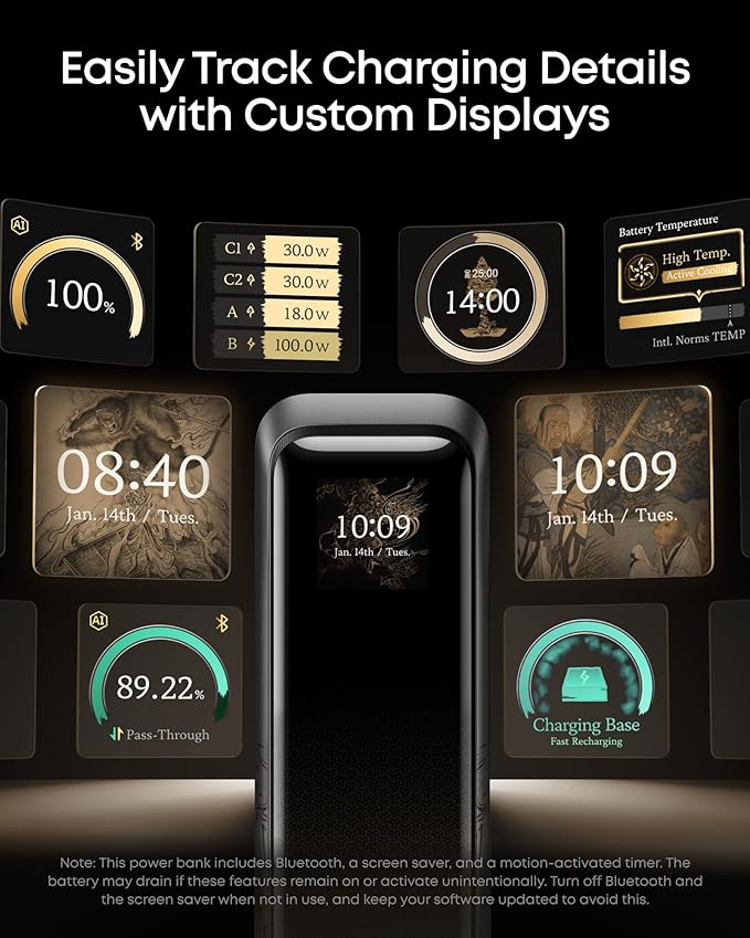 Anker Prime Power Bank Black Myth: Wukong Edition, 20,100mAh 3-Port 220W 1year warranty