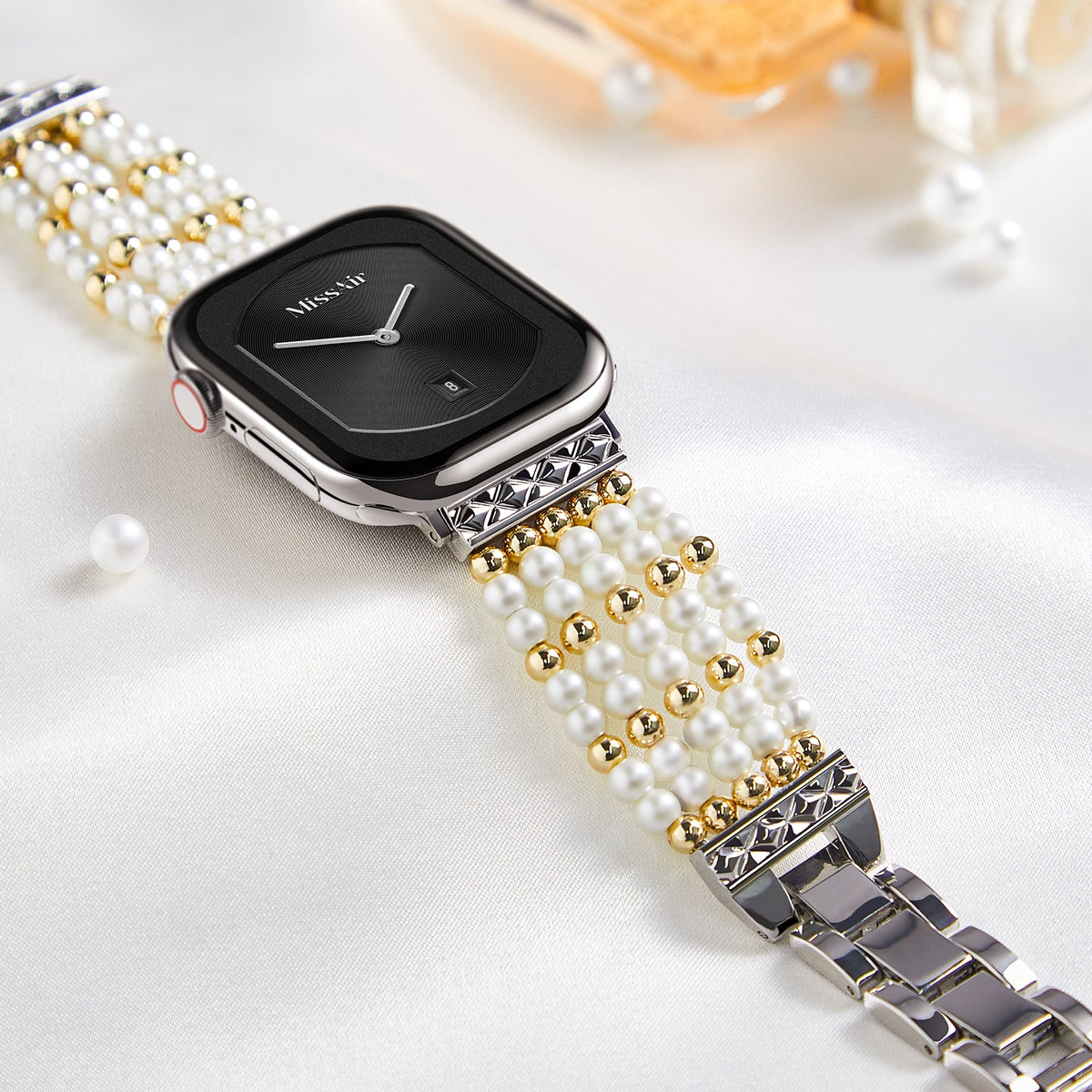Bohemian Style Peral Beaded Apple Watch Bracelet