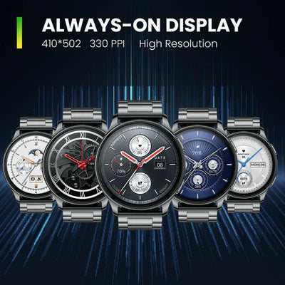 Amazfit Pop 3R Smart Watch With 1.43" 3.6 Cm AMOLED Display, BT Calling and AI Voice Assistance (Limited Classic Edition) - Metallic Black