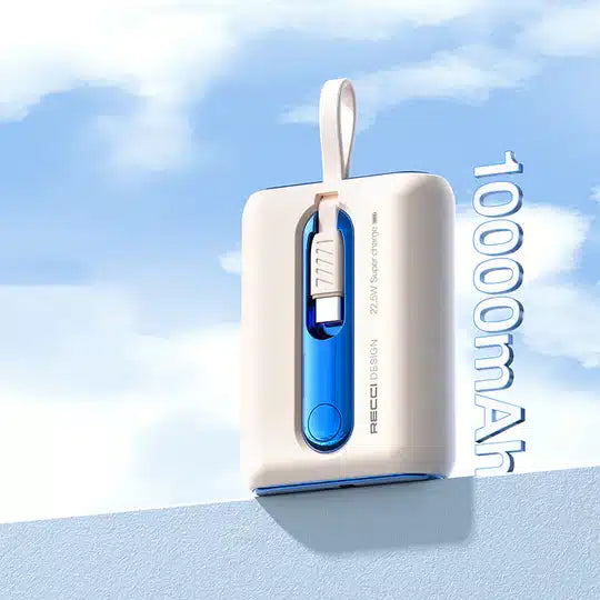 Recci  Dual Cable Fast Charging Power Bank 10000mAh