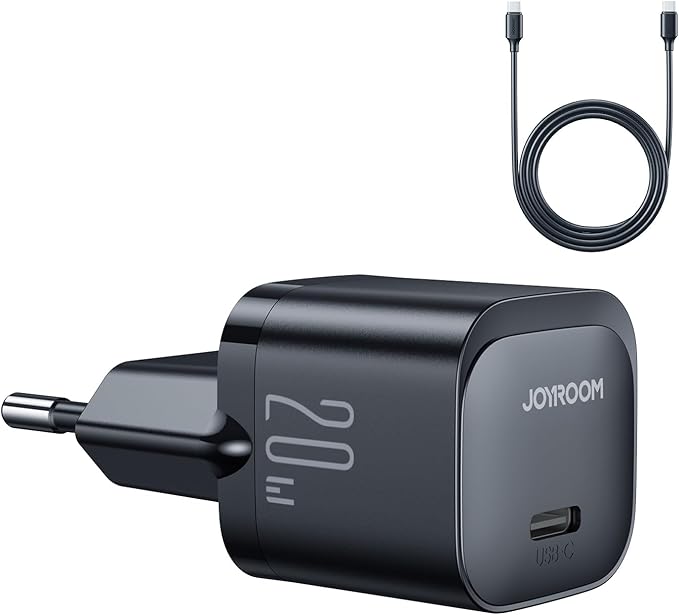 Joyroom JR-TCF02 PD 20W Mini Fast Charger with C to C Cable