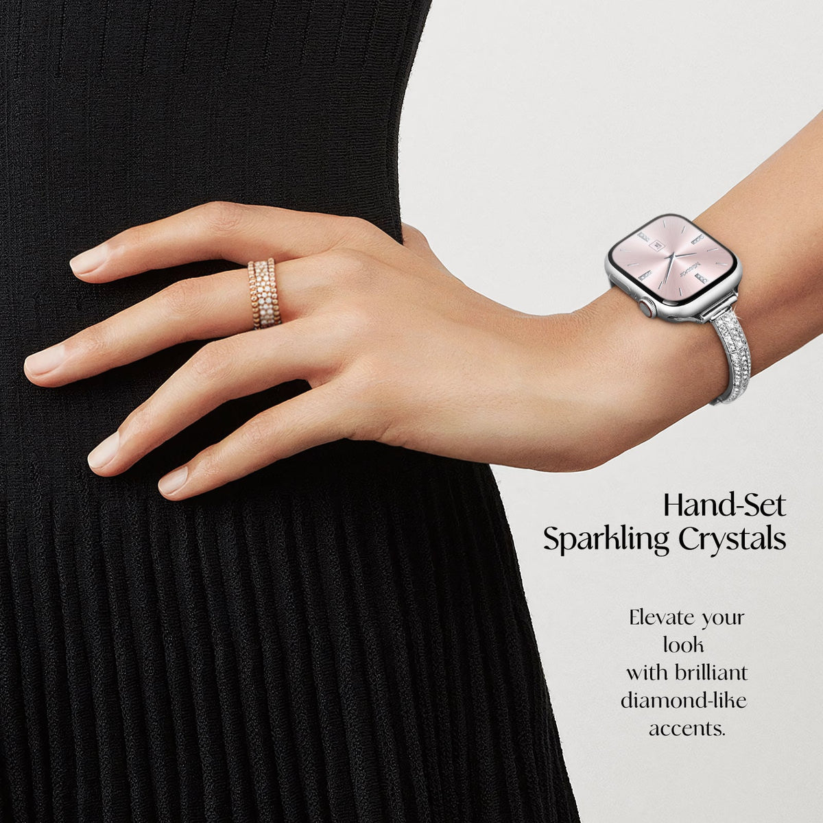 Dazzling Apple Watch Bracelet Band - 16k Gold Plated