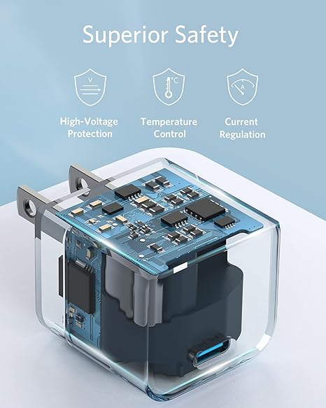 anker charger with Foldable Plug, PowerPort III 20W