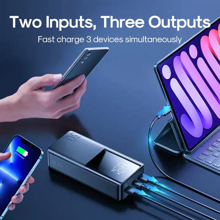 joyroom 30000 mamp ,22.5w fast charging powerbank