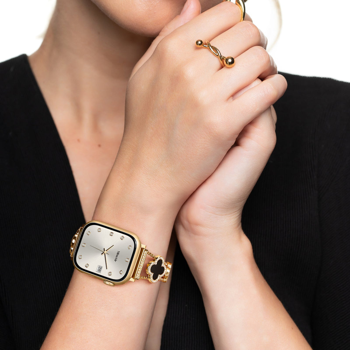 Clover Apple Watch Bracelet - 16k Gold Plated