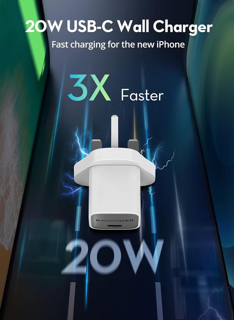 Ravpower GaN PD 20W Wall Charger