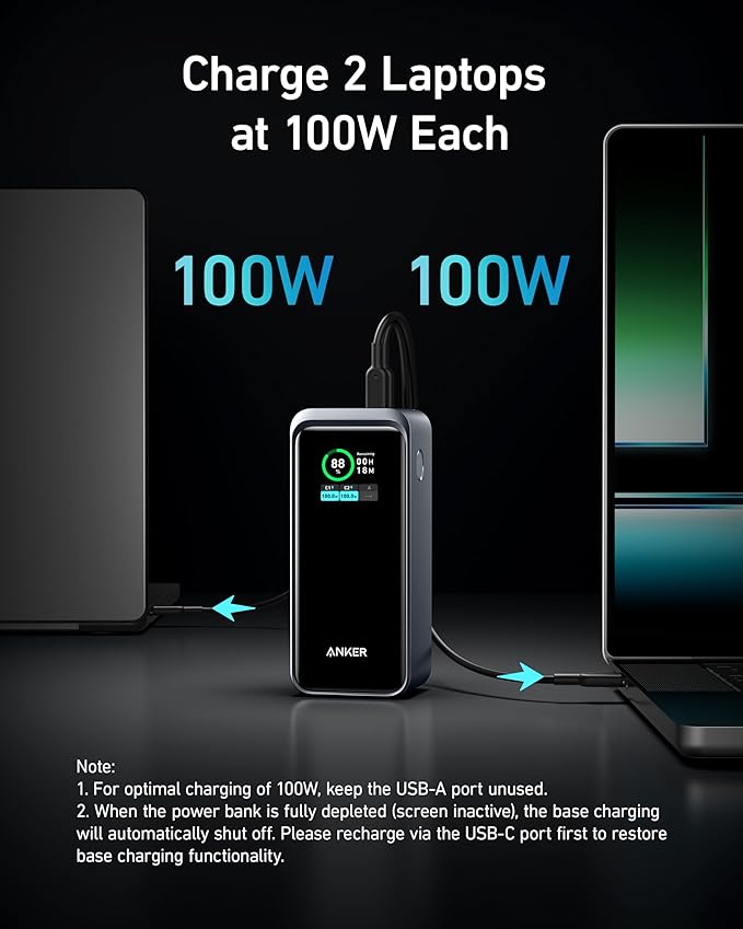Anker Prime Power Bank, 20,000 mAh External Battery with 200 W