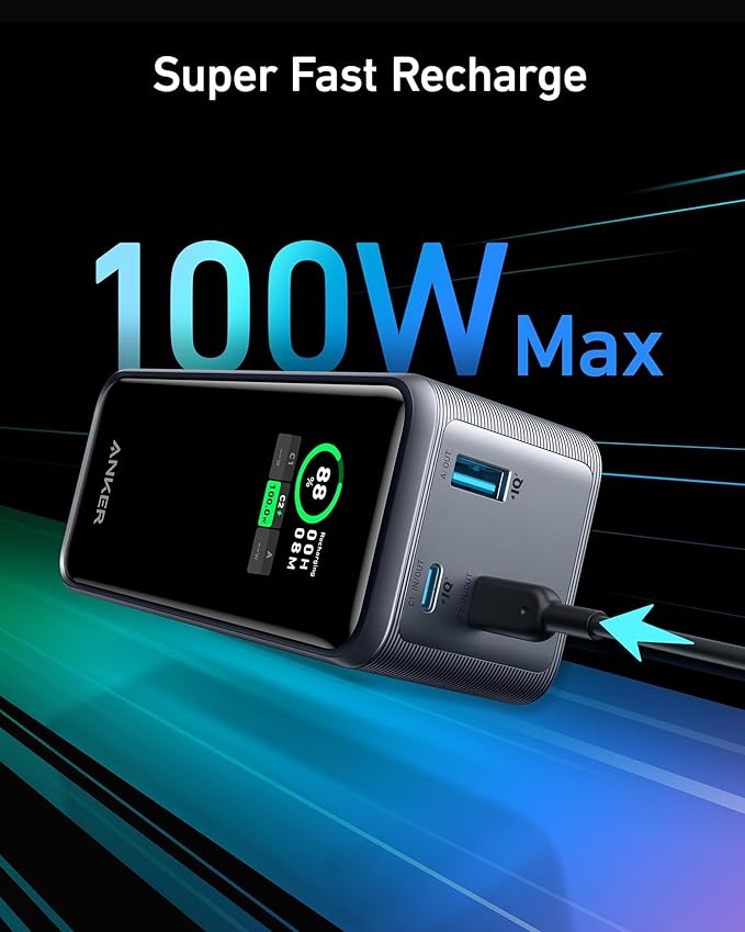 Anker Prime Power Bank, 20,000 mAh External Battery with 200 W