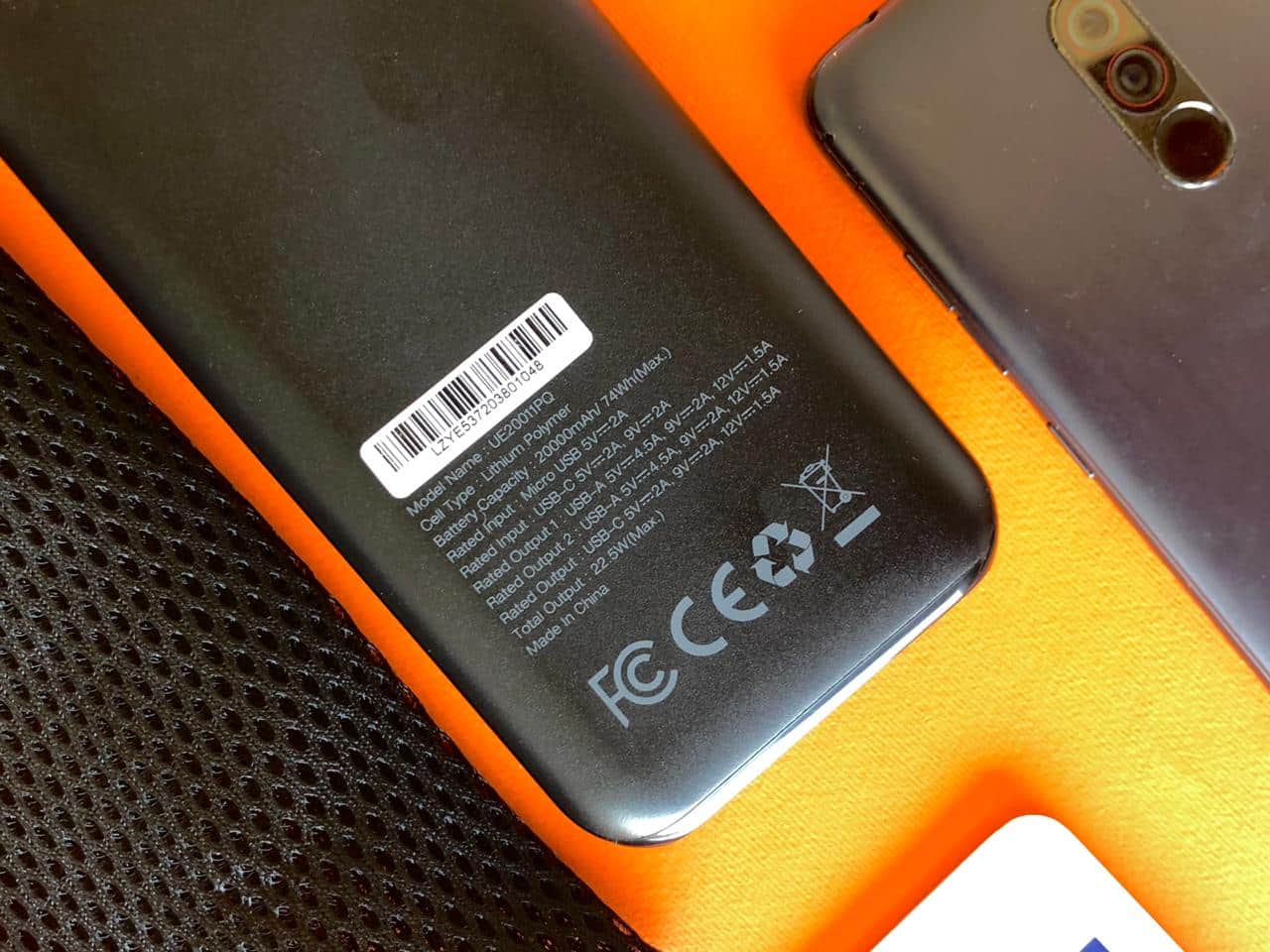 Energizer Vooc 20,000mamp ,22.5w