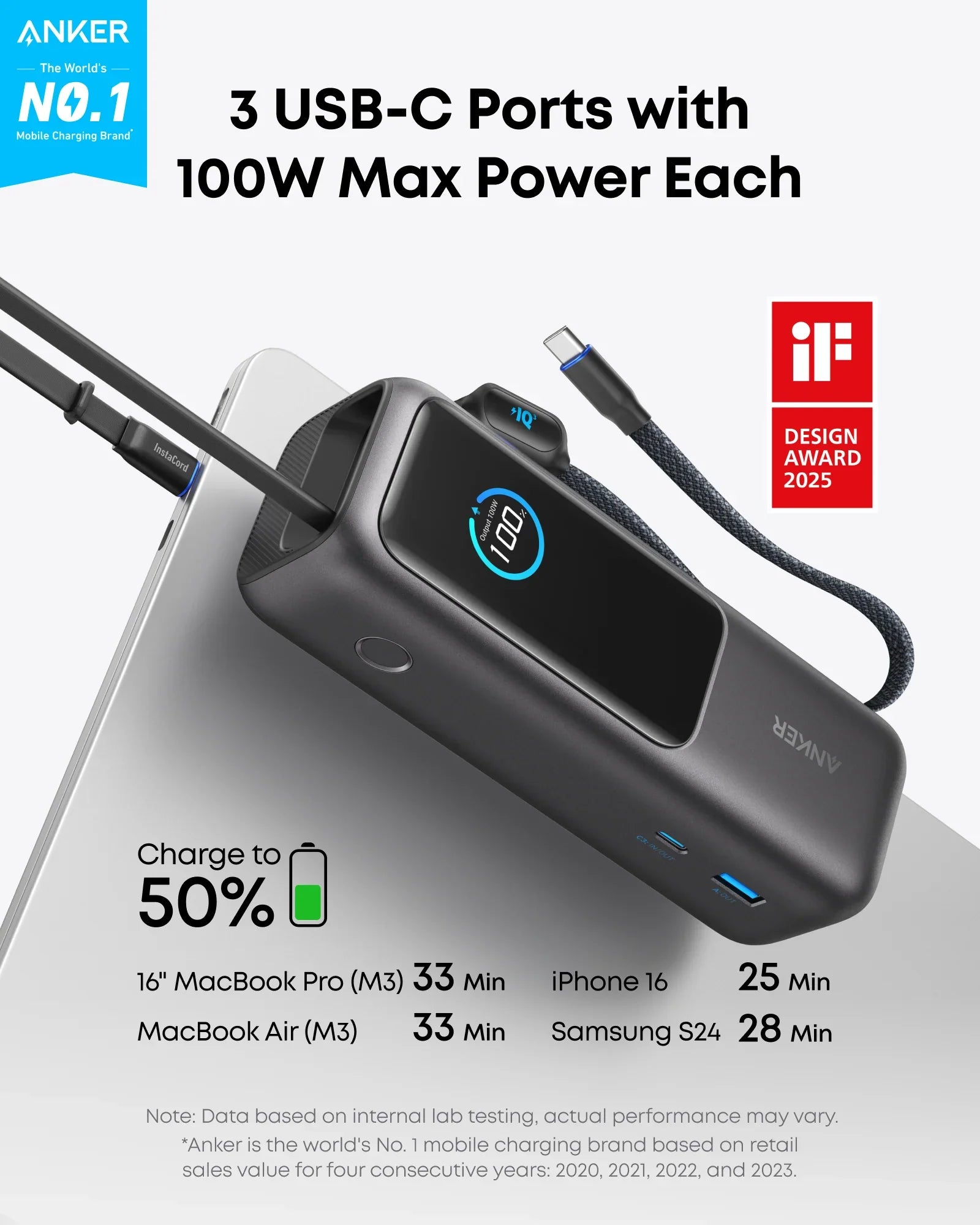 anker 165w powerbank 25000