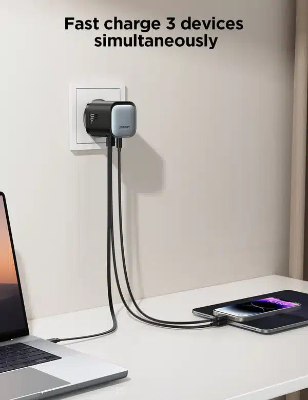Joyroom Gan 65W Charger with Retractable Cable