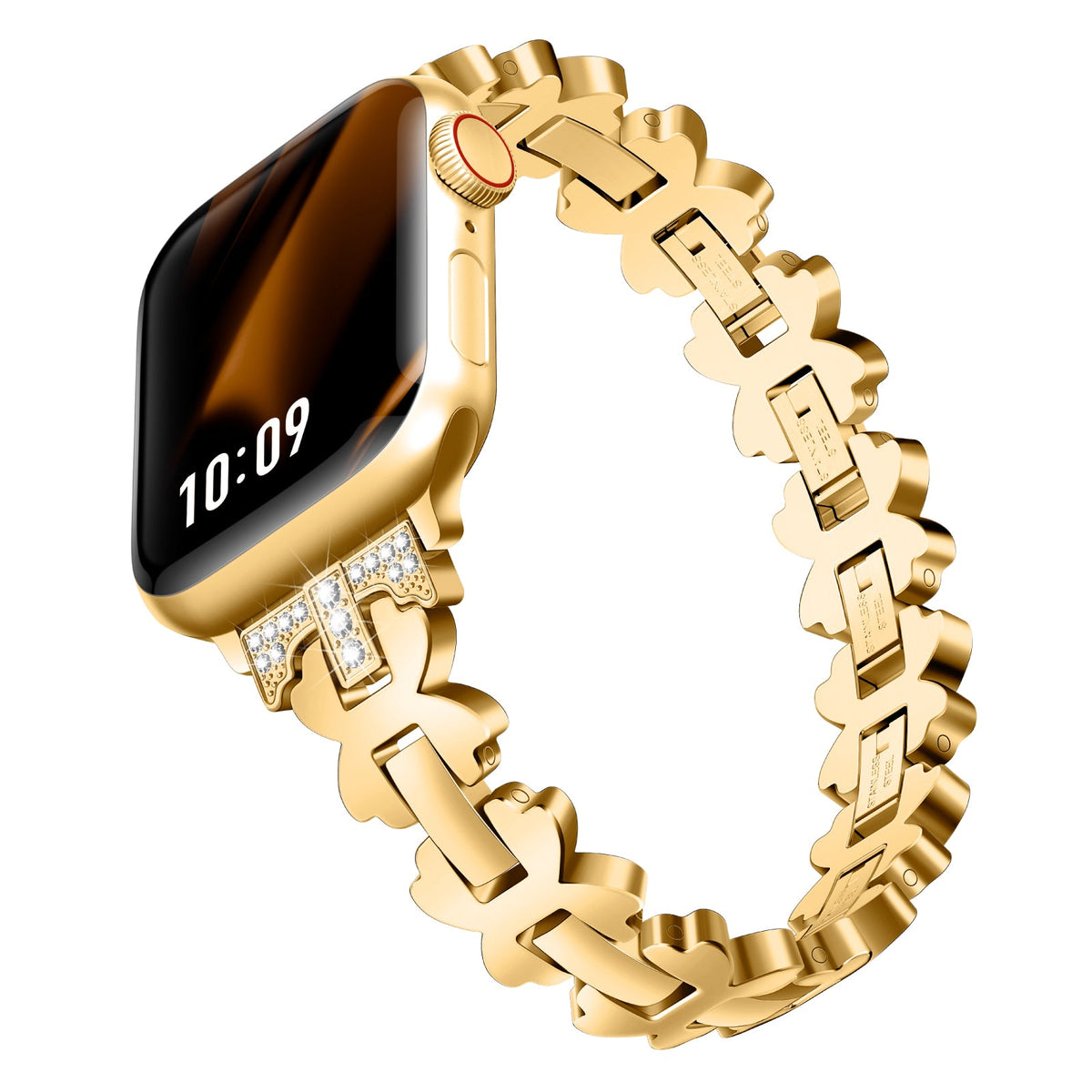 Petal Diamond Apple Watch Bracelet - 18k Gold Plated