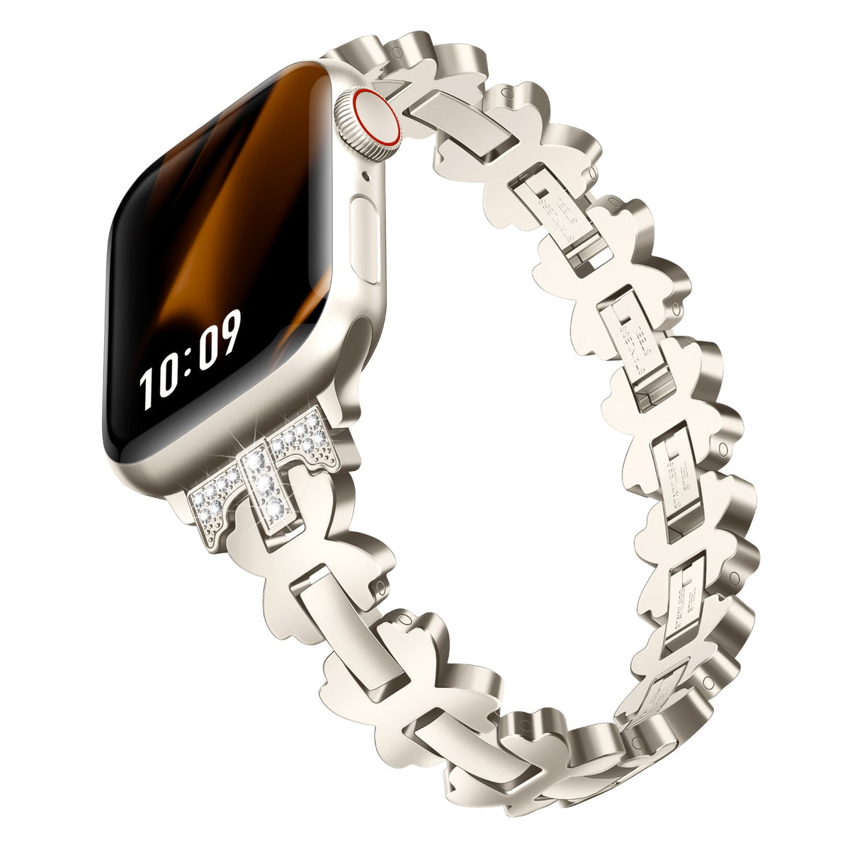 Petal Diamond Apple Watch Bracelet - 18k Gold Plated