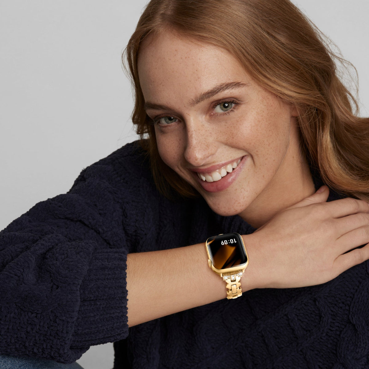 Petal Diamond Apple Watch Bracelet - 18k Gold Plated