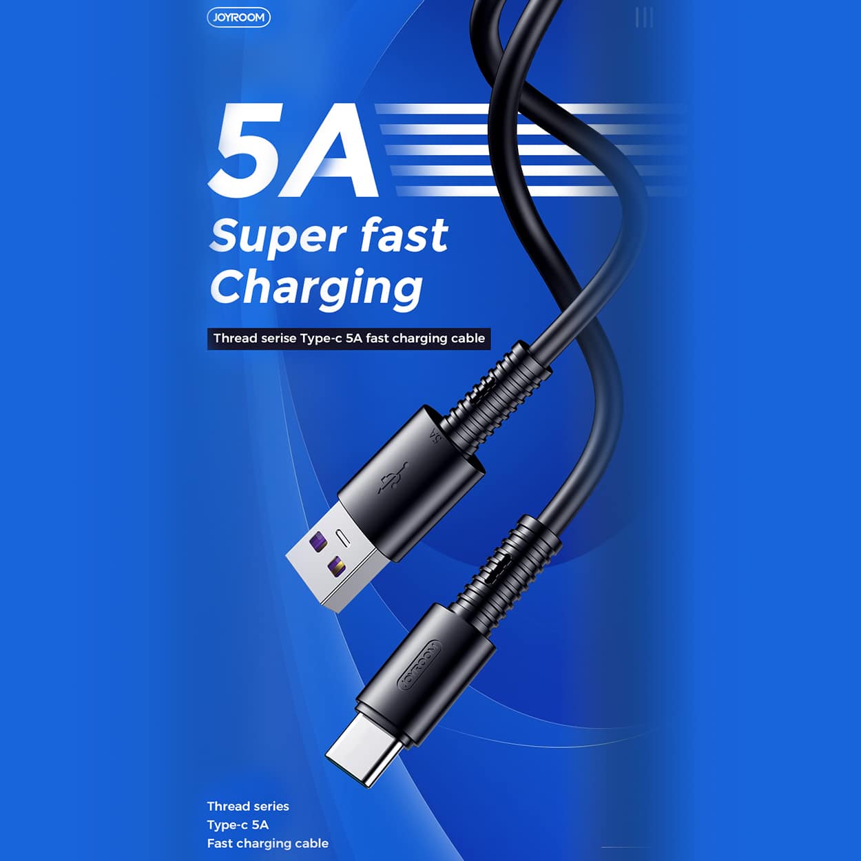 joyroom type c 5A cable 1M black