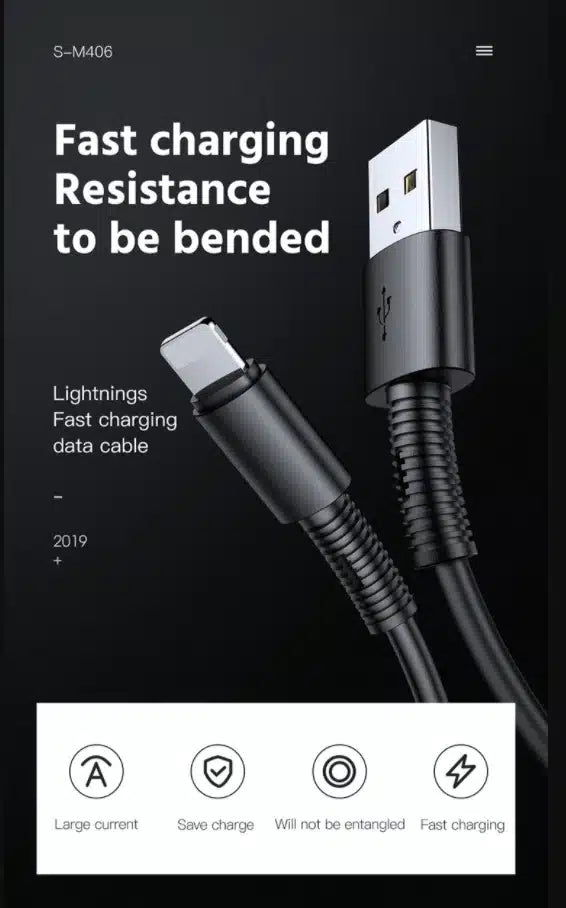 joyroom type c 5A cable 1M black