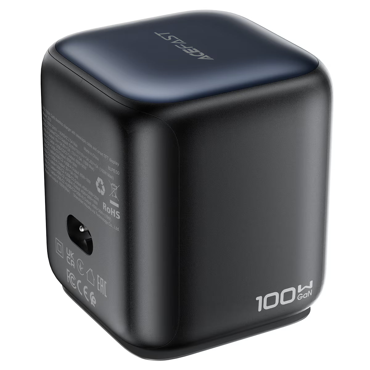 ACEFAST Z10 100W GaN Desktop Charging Station with Retractable USB-C Cable & Smart Display
