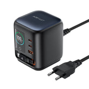 ACEFAST Z10 100W GaN Desktop Charging Station with Retractable USB-C Cable & Smart Display