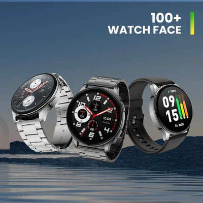 Amazfit Pop 3R Smart Watch With 1.43" 3.6 Cm AMOLED Display, BT Calling and AI Voice Assistance (Limited Classic Edition) - Metallic Black