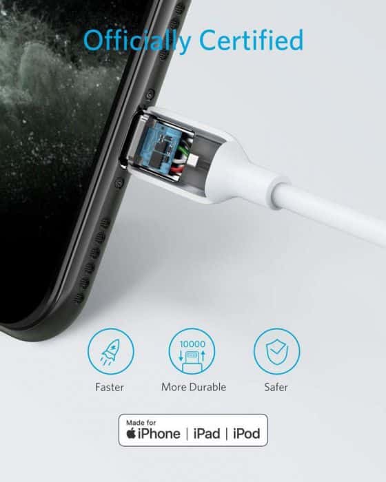 Anker Cable Lightning To Type-C A8832H21 - white 90cm