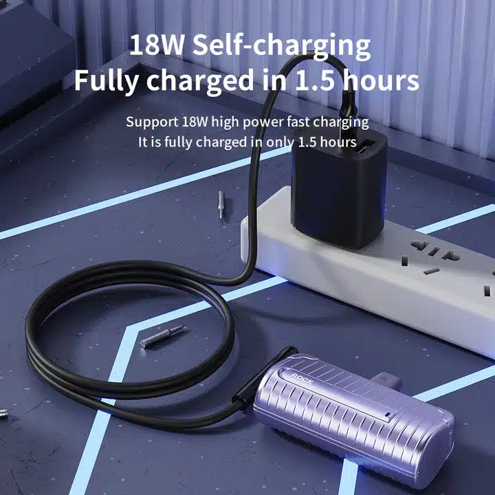 Rock PD 20W Fast Charging Mini Emergency Power Bank Capsule