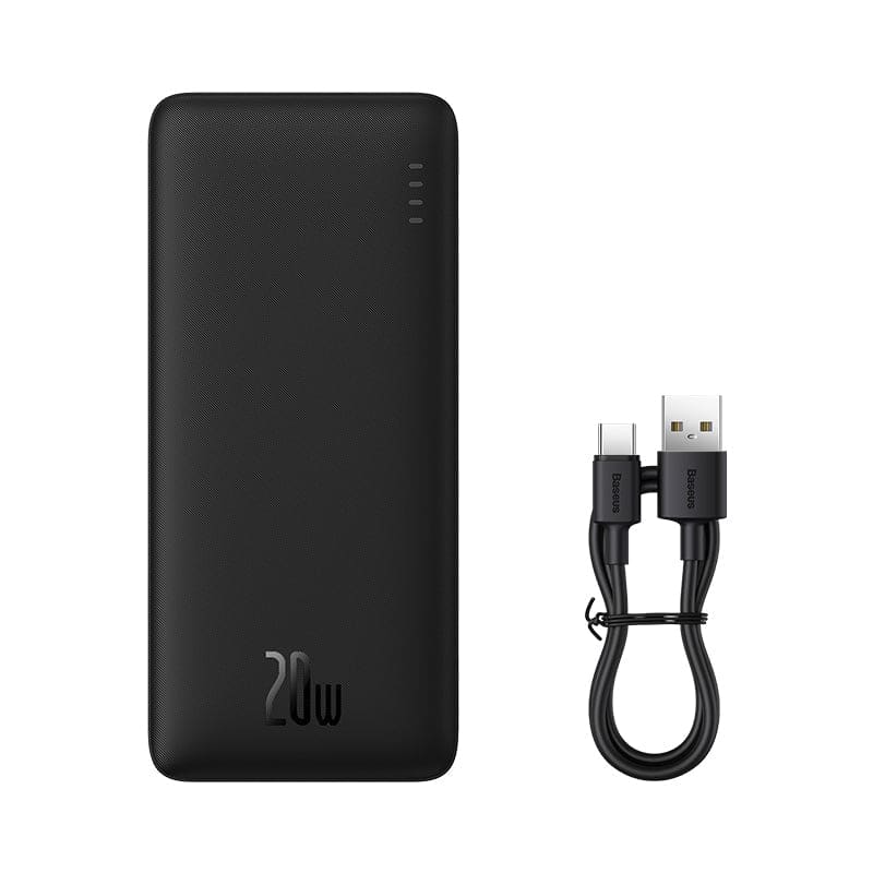 Baseus Airpow Fast Charge Power Bank 30000mAh 20W （With Simple Series Charging Cable USB to Type-C 0.3m Black）